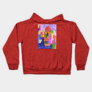 Seaside village Kids Hoodie